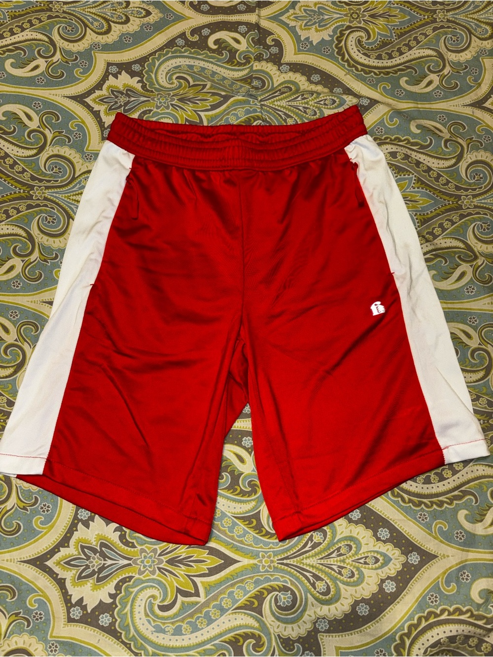 NWOT Fielder Bonobos Red Athletic Shorts with White Side Panels